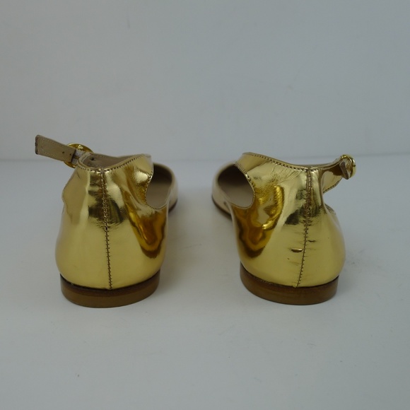 APIA Vero Cuoio Ballet Pumps Gold 35 Italy (Actual size between 5.5 and 6) - Picture 5 of 7